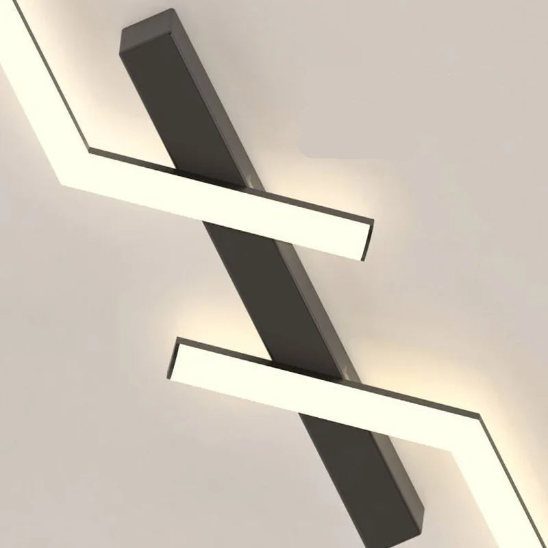 Offset Multi-Bar Flush Mount Ceiling Lamp