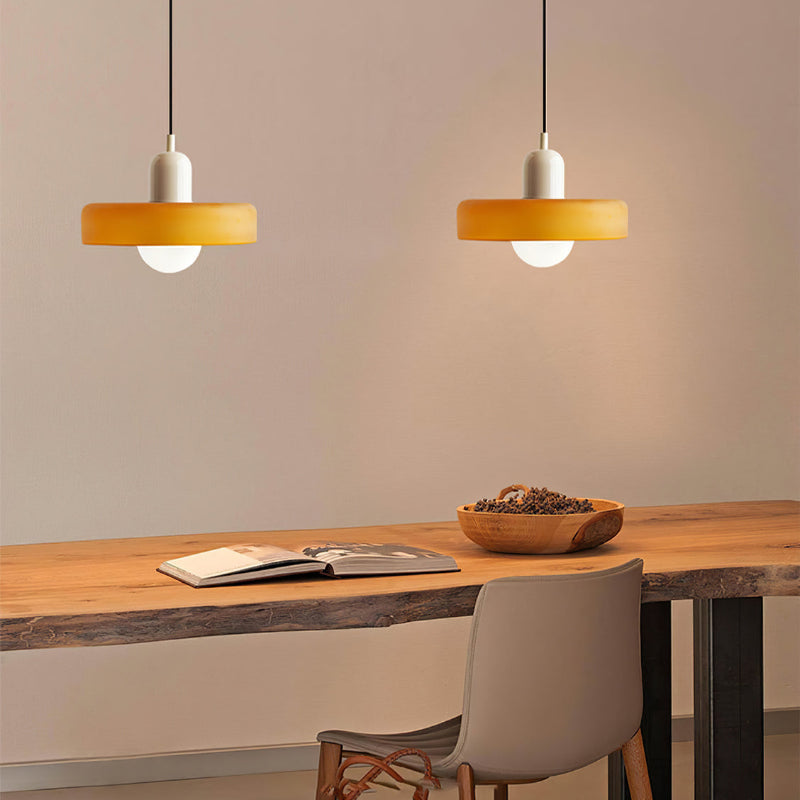 Linear Pendant Ceiling Light Glass Shade