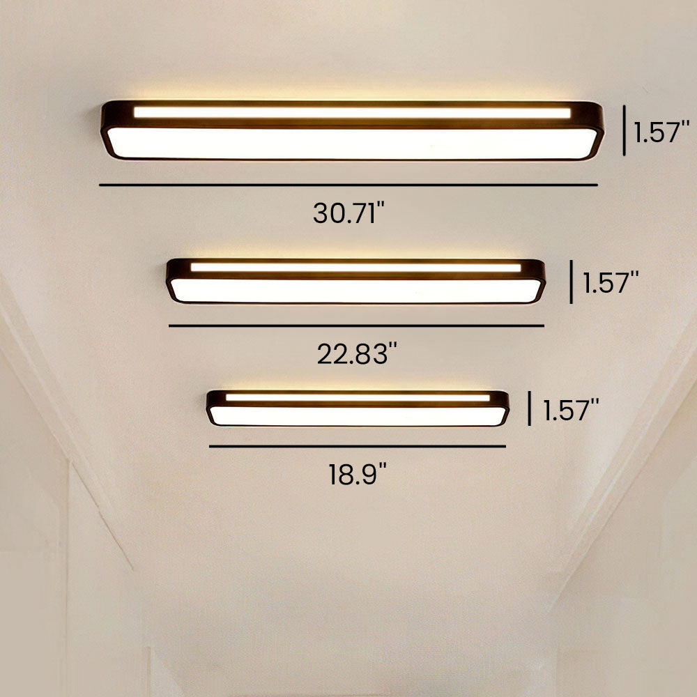 Flush Mount Rectangular Ceiling Light