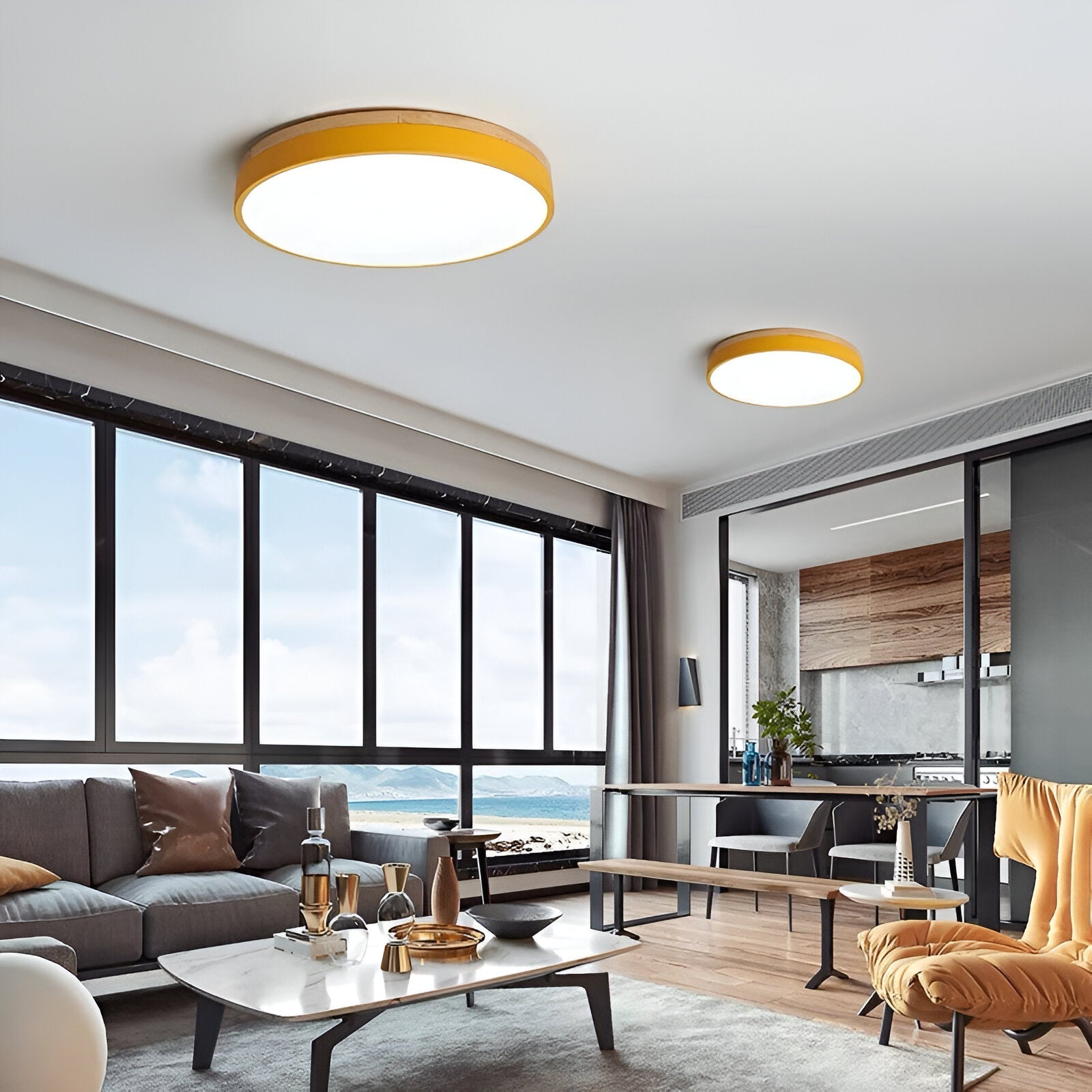 Flush Mount Ceiling Light Ring Configuration