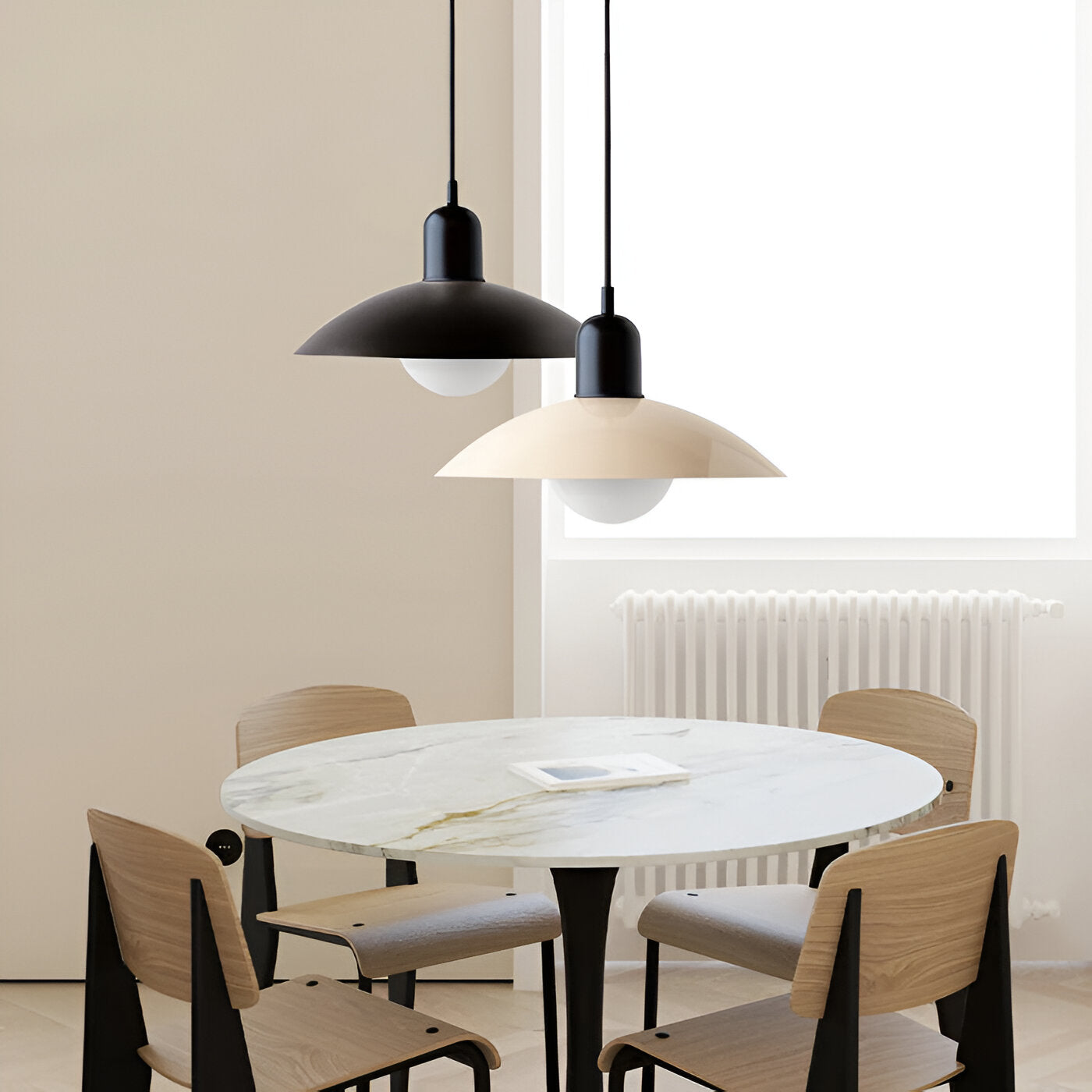 Round Adjustable Height Ceiling Light