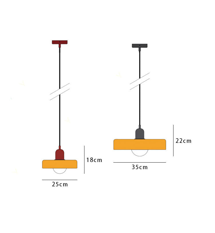 Linear Pendant Ceiling Light Glass Shade