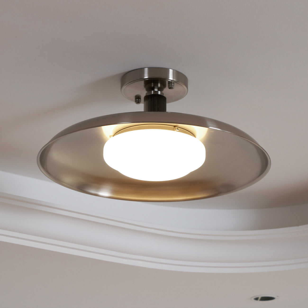 Open Disc Flush Mount Ceiling Light