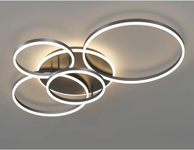 Interlocking Multi Ring Flush Mount Ceiling Lamp