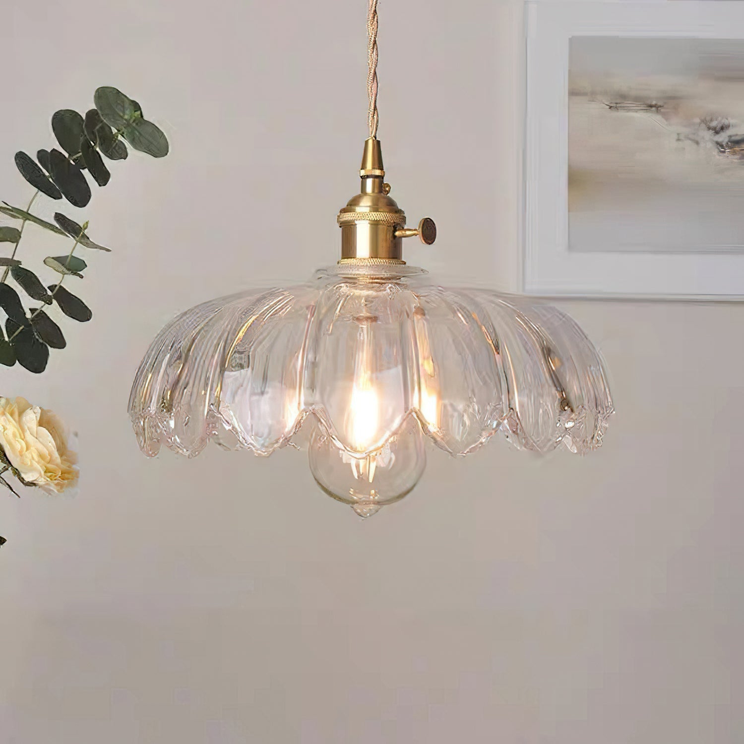 Glass Shade Pendant Ceiling Light