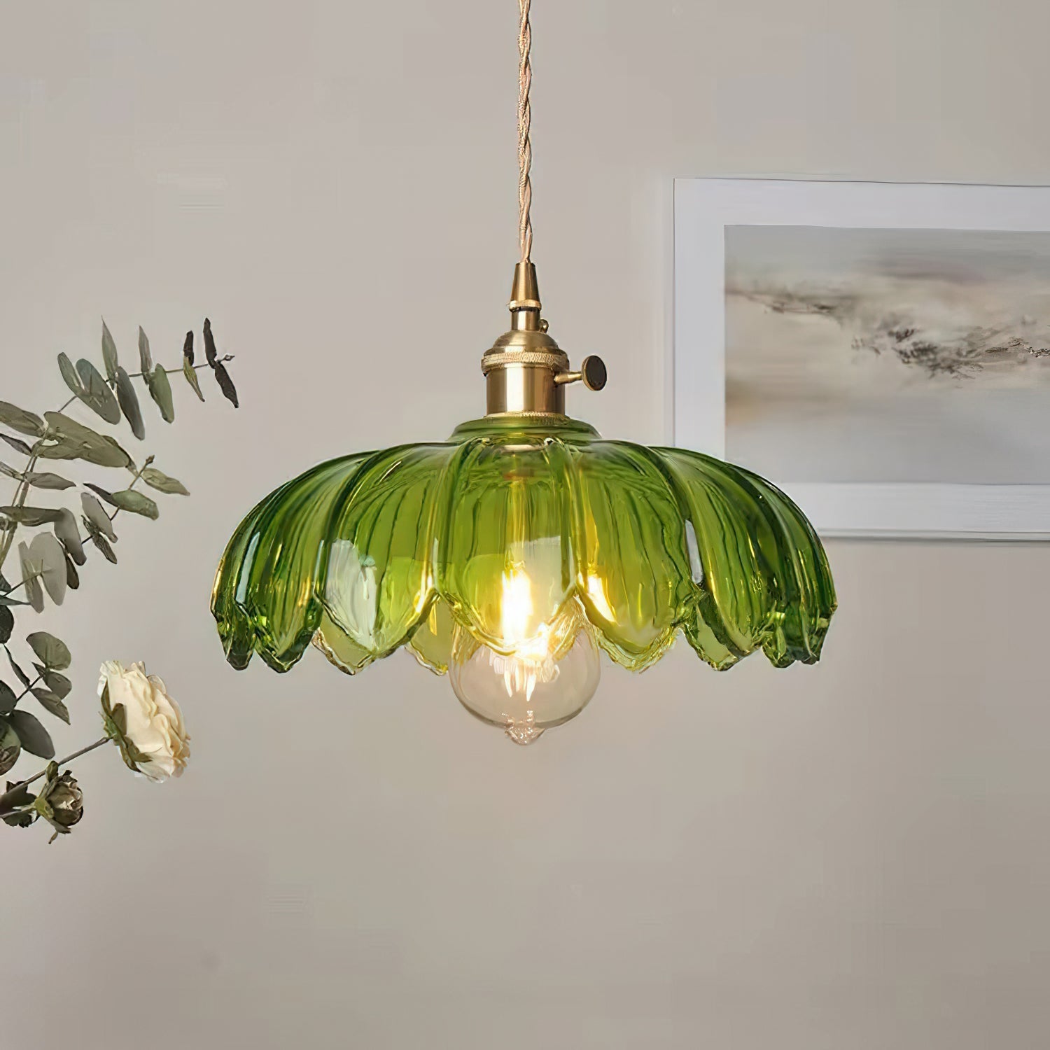Glass Shade Pendant Ceiling Light