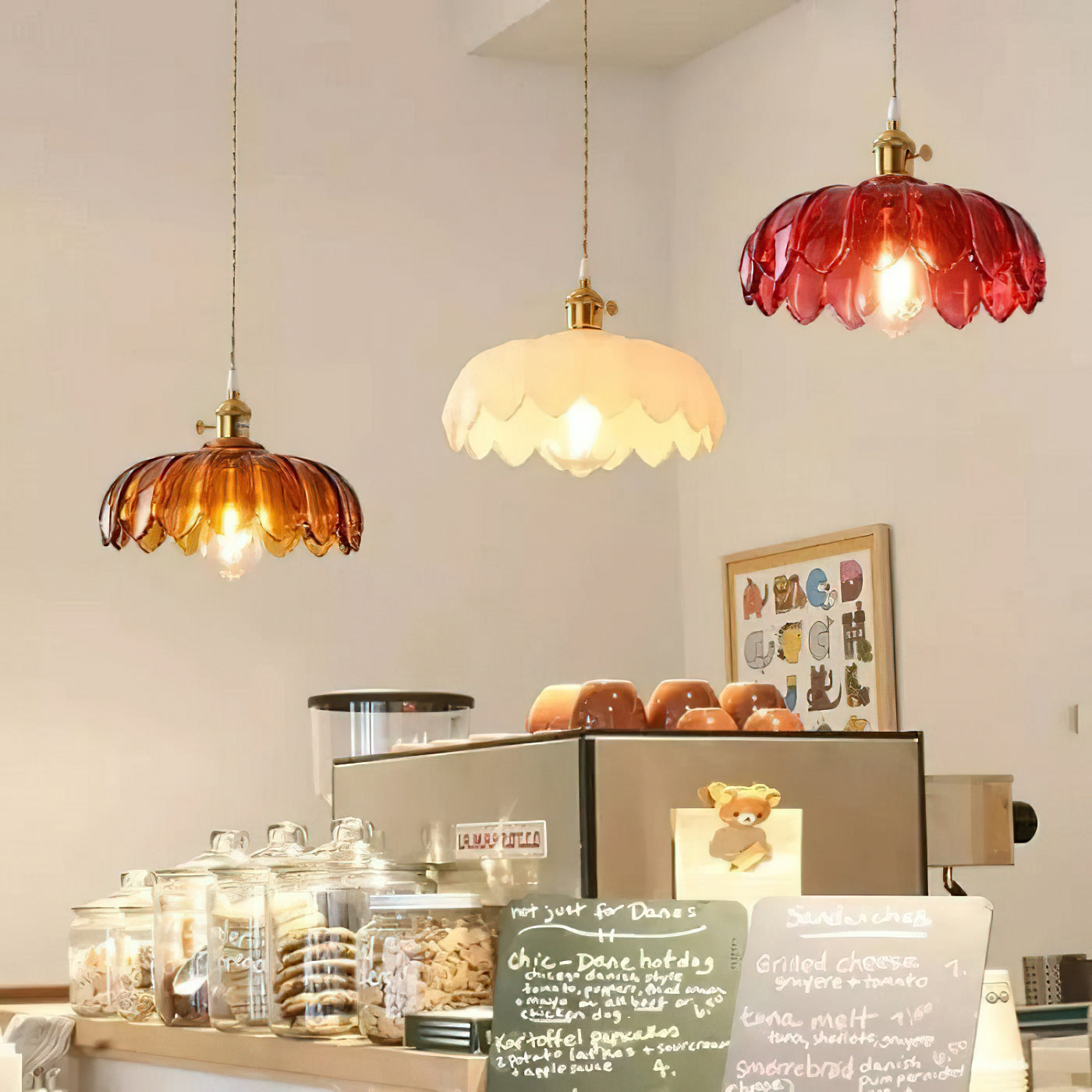 Glass Shade Pendant Ceiling Light