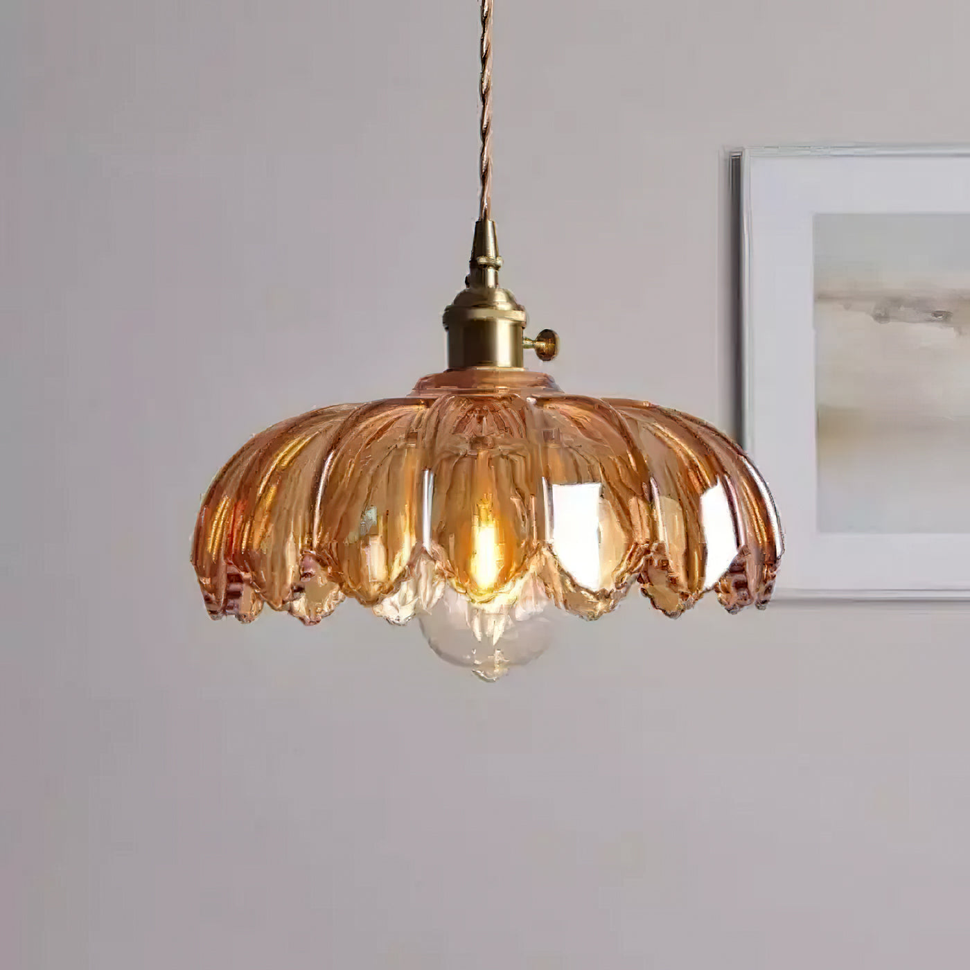 Glass Shade Pendant Ceiling Light