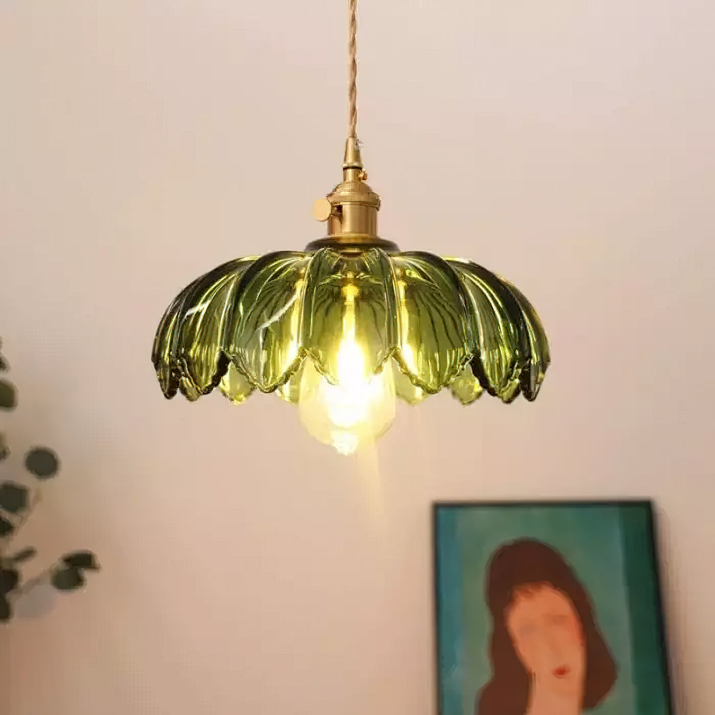 Glass Shade Pendant Ceiling Light