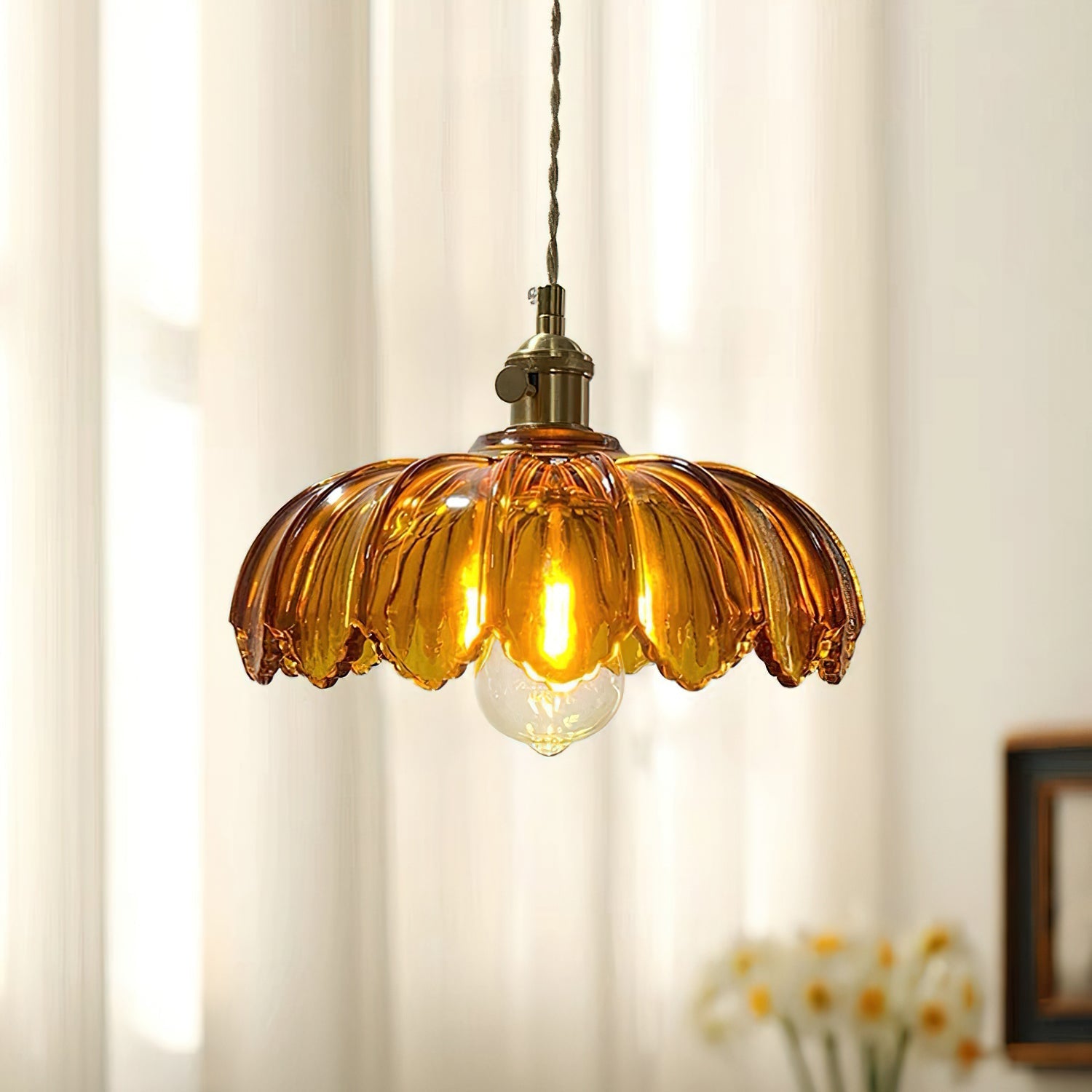 Glass Shade Pendant Ceiling Light