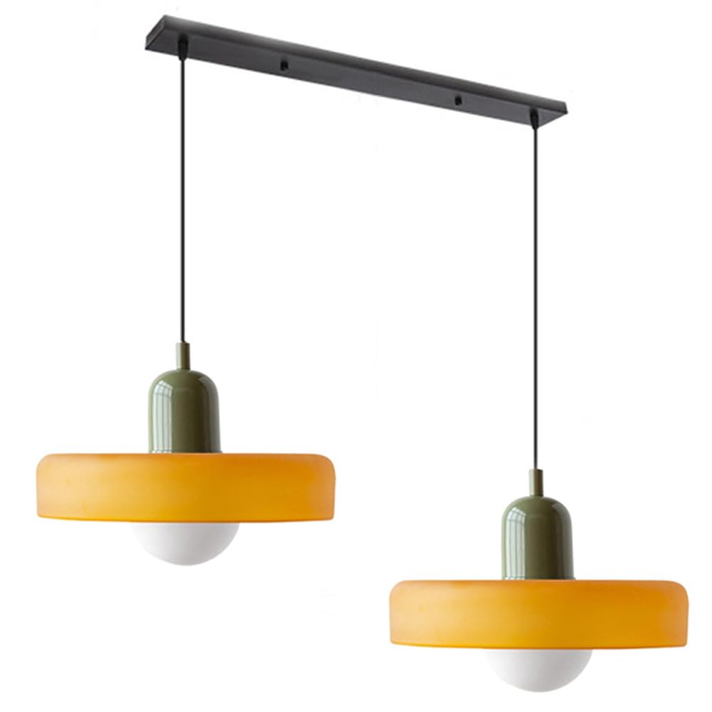 Twin Plate Shade Pendant Ceiling Lamp