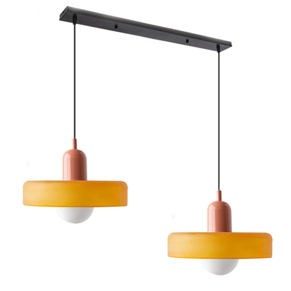 Twin Plate Shade Pendant Ceiling Lamp