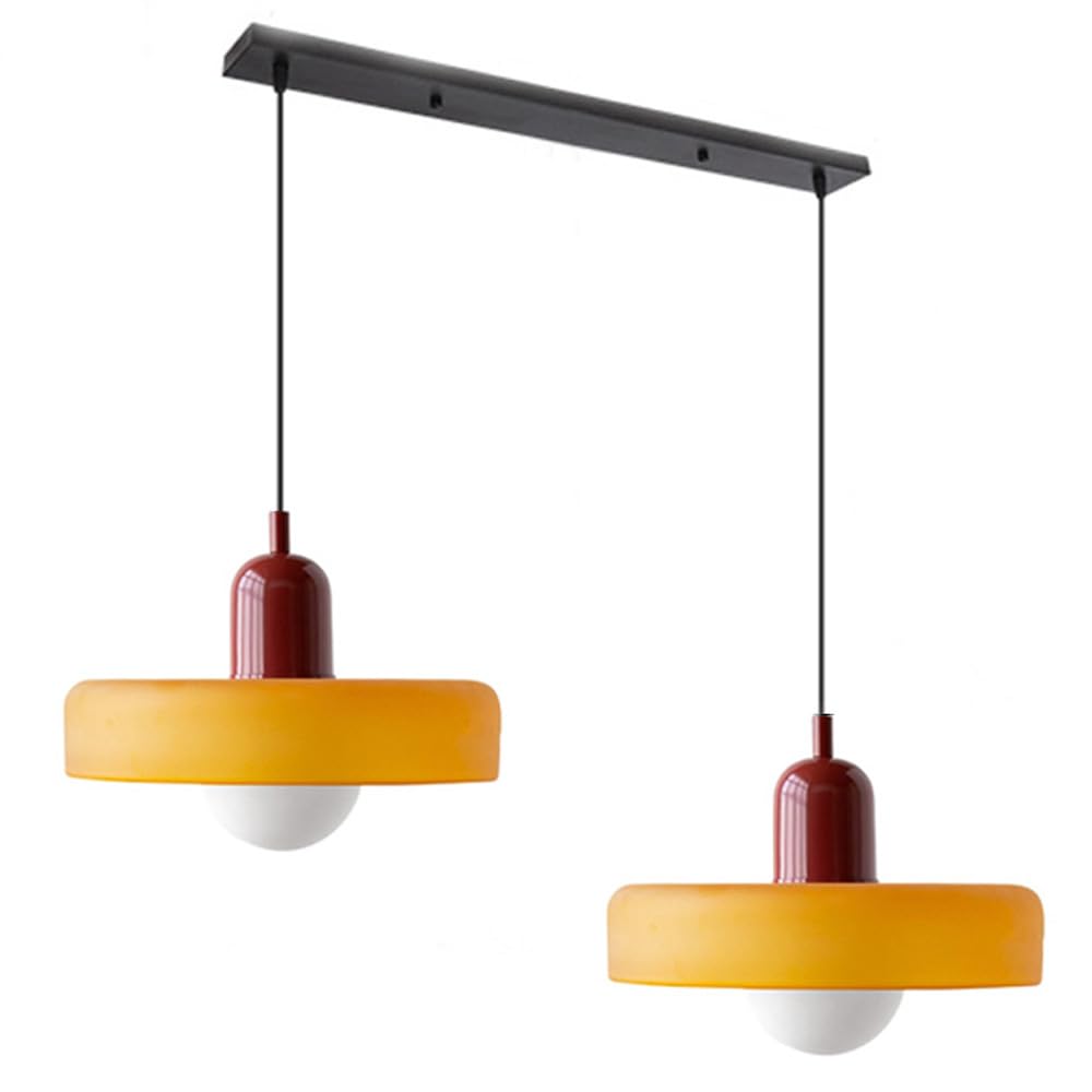 Twin Plate Shade Pendant Ceiling Lamp