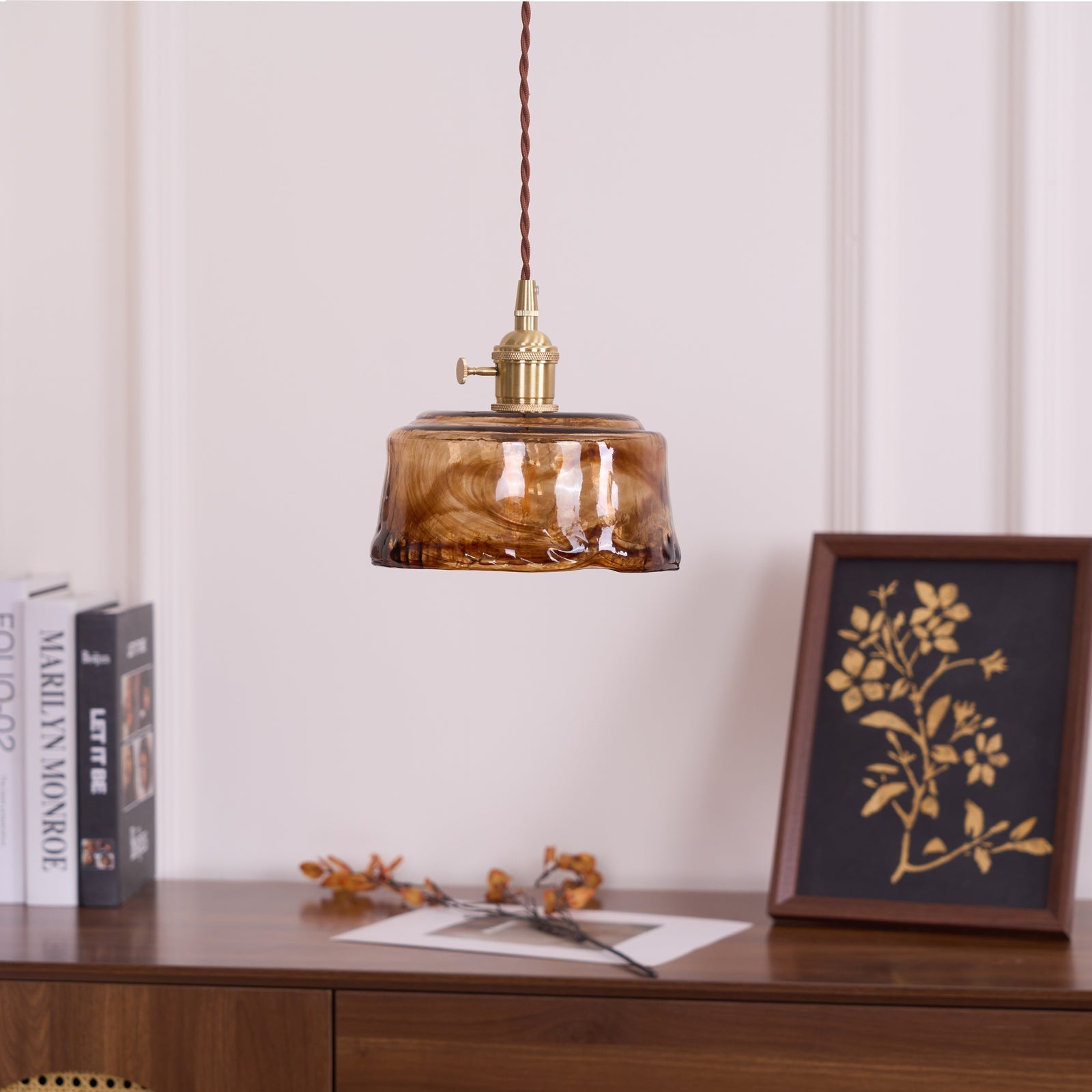 Textured Adjustable Pendant Ceiling Light