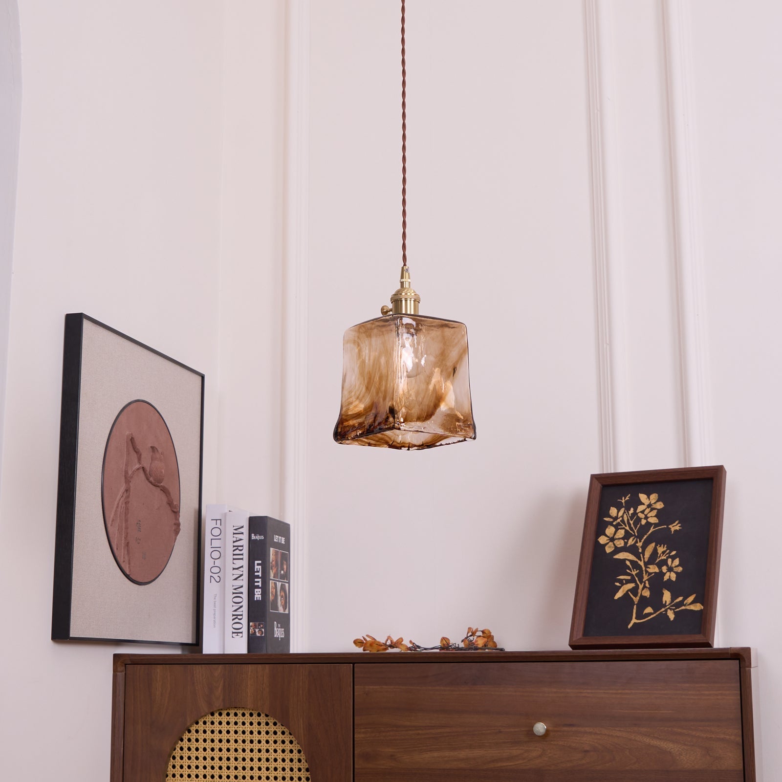 Textured Adjustable Pendant Ceiling Light