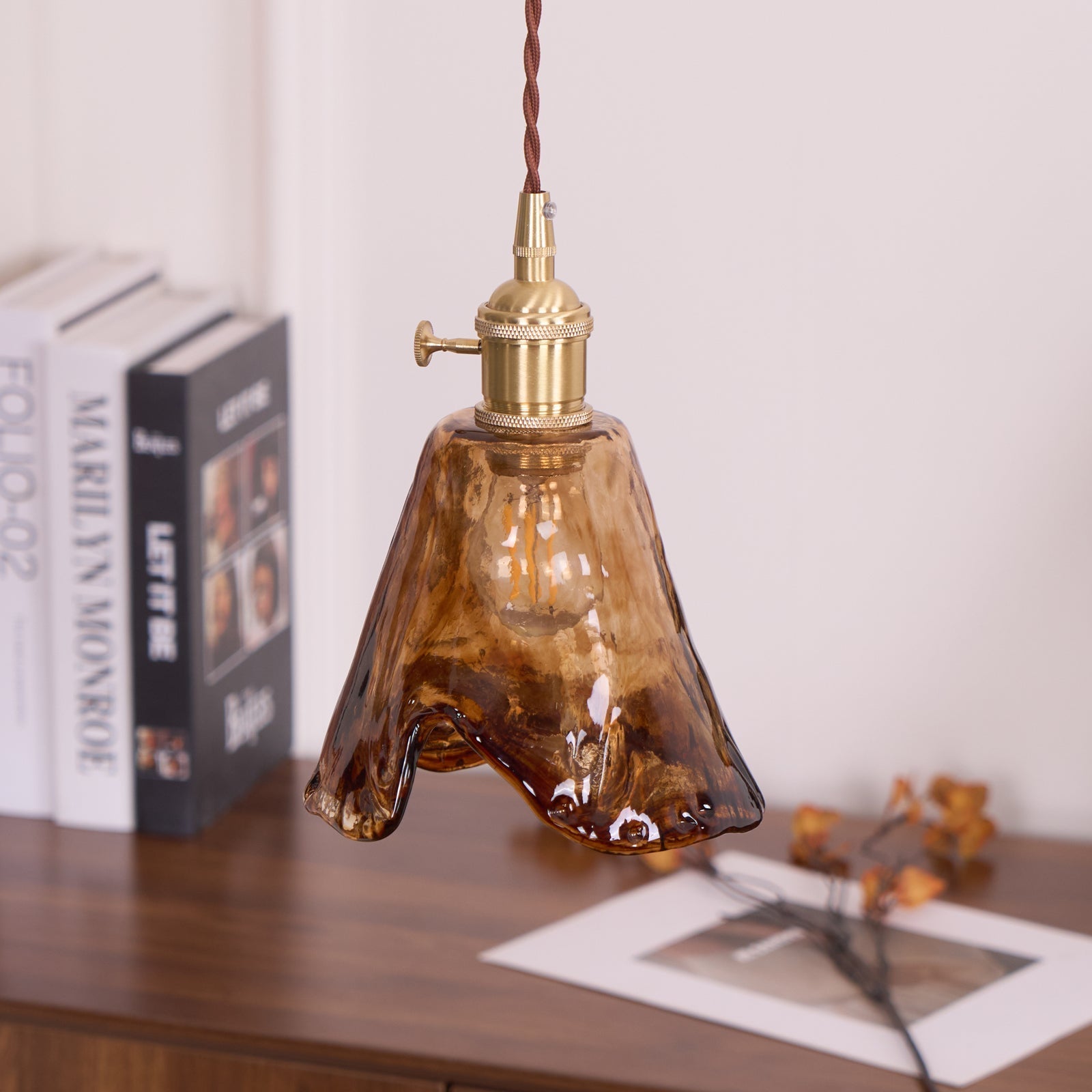 Textured Adjustable Pendant Ceiling Light