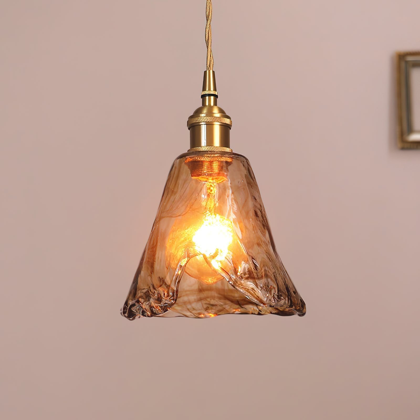Textured Adjustable Pendant Ceiling Light