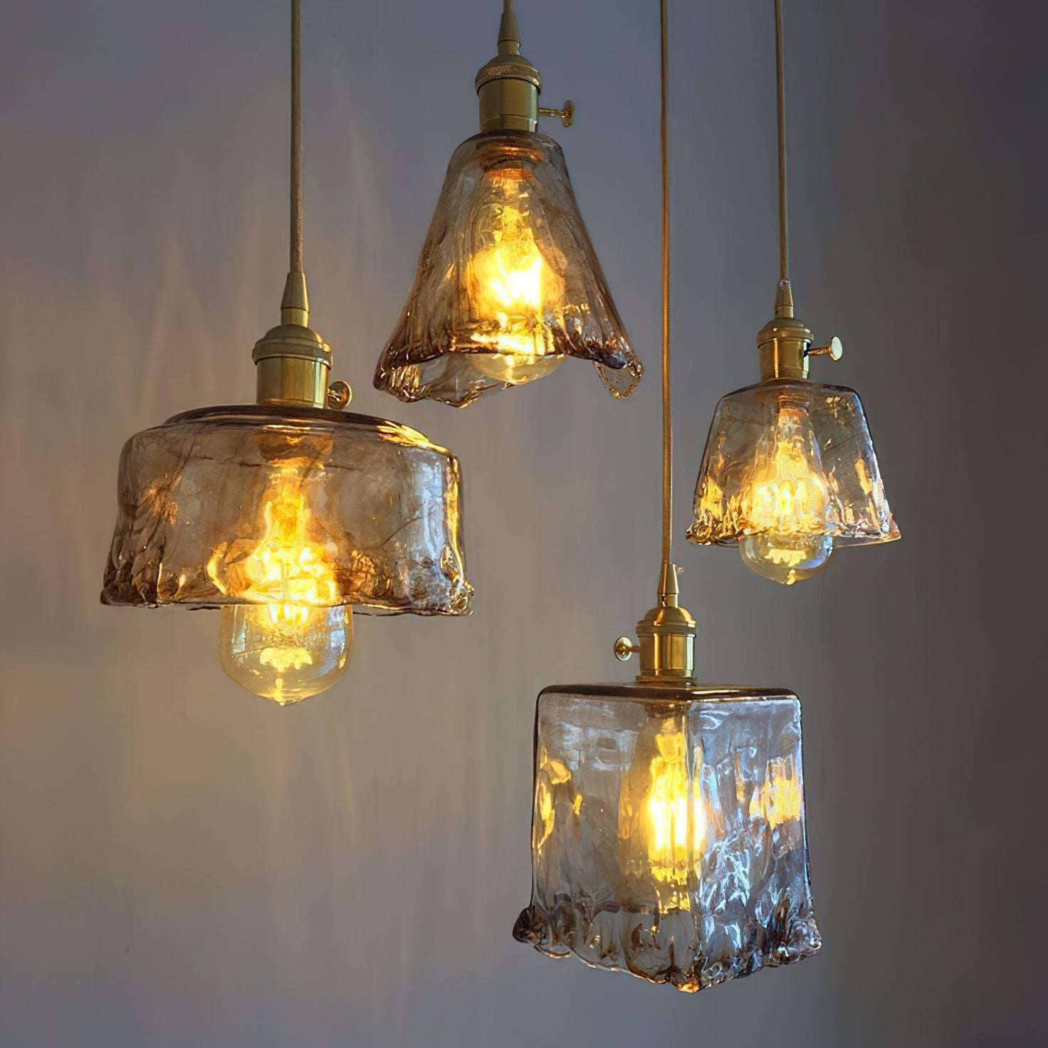 Textured Adjustable Pendant Ceiling Light