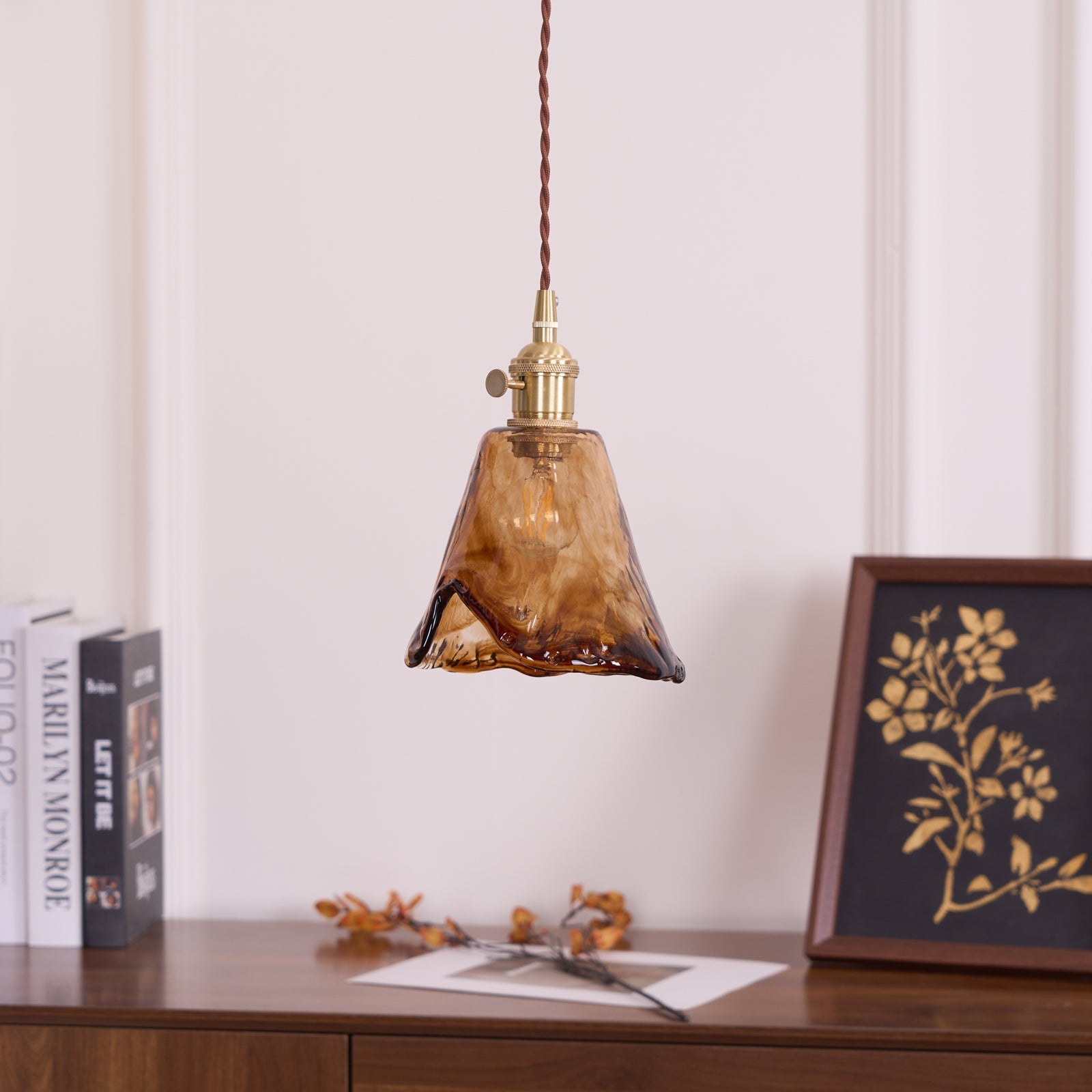 Textured Adjustable Pendant Ceiling Light