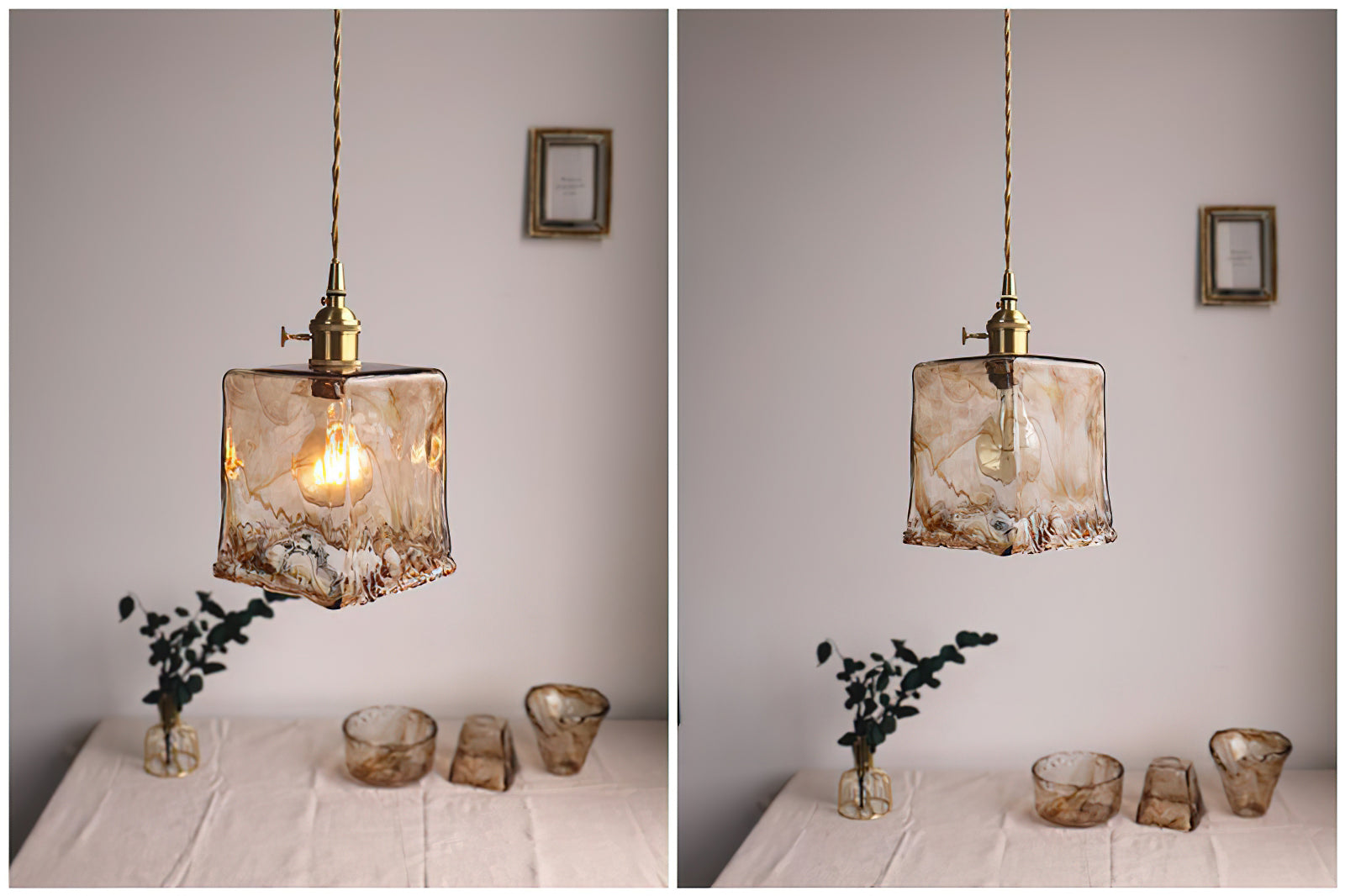 Textured Adjustable Pendant Ceiling Light