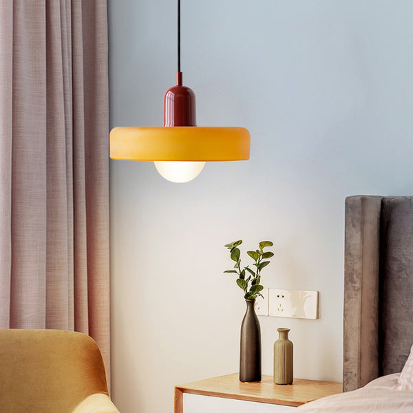 Linear Pendant Ceiling Light Glass Shade