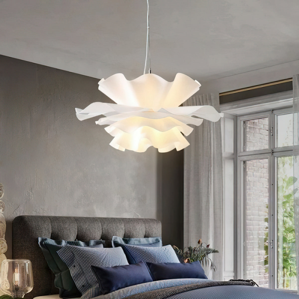 Layered Petal Pendant Ceiling Light