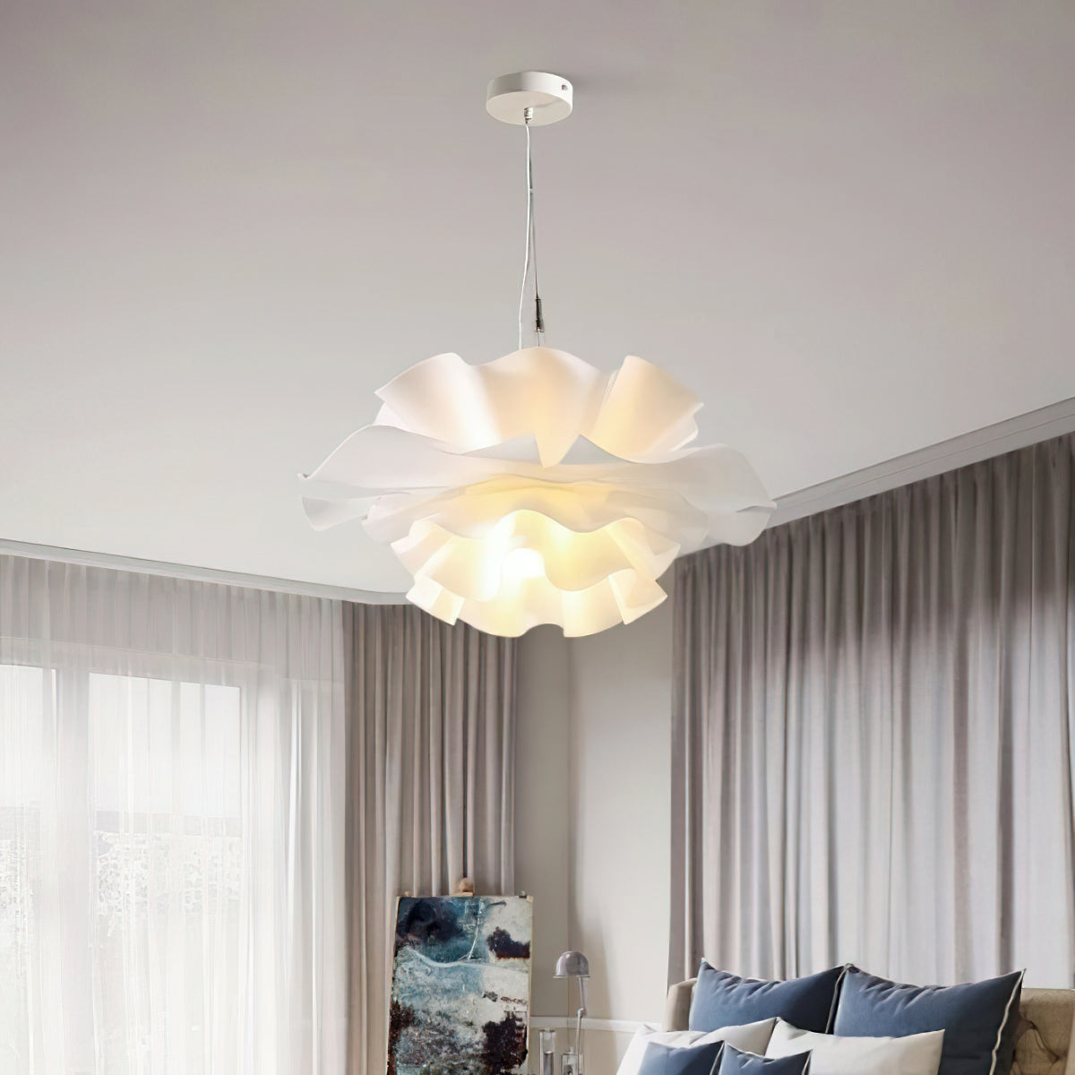 Layered Petal Pendant Ceiling Light