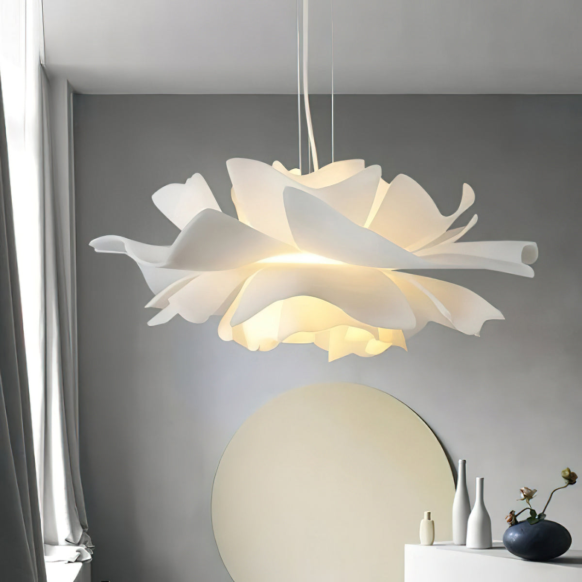 Layered Petal Pendant Ceiling Light