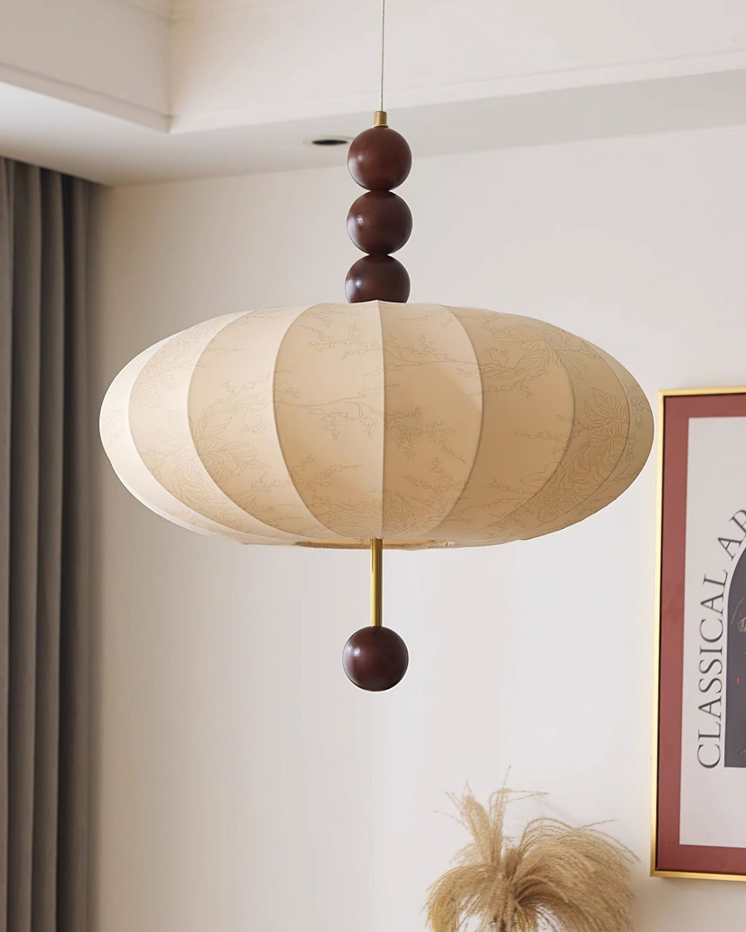 Beaded Round Pendant Ceiling Light