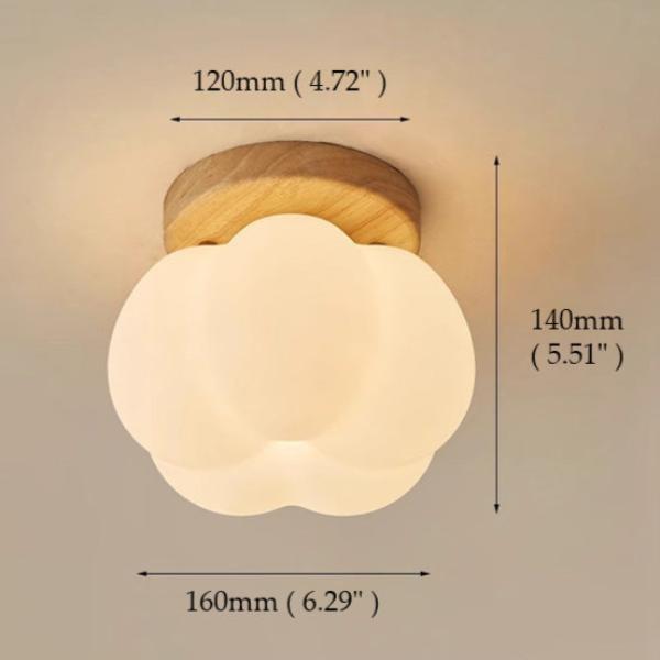 Cloud-Shaped Flush Mount Ceiling Lamp