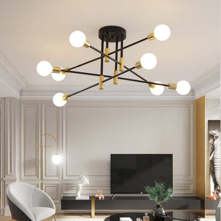 Multi Arm Flush Mount Ceiling Light