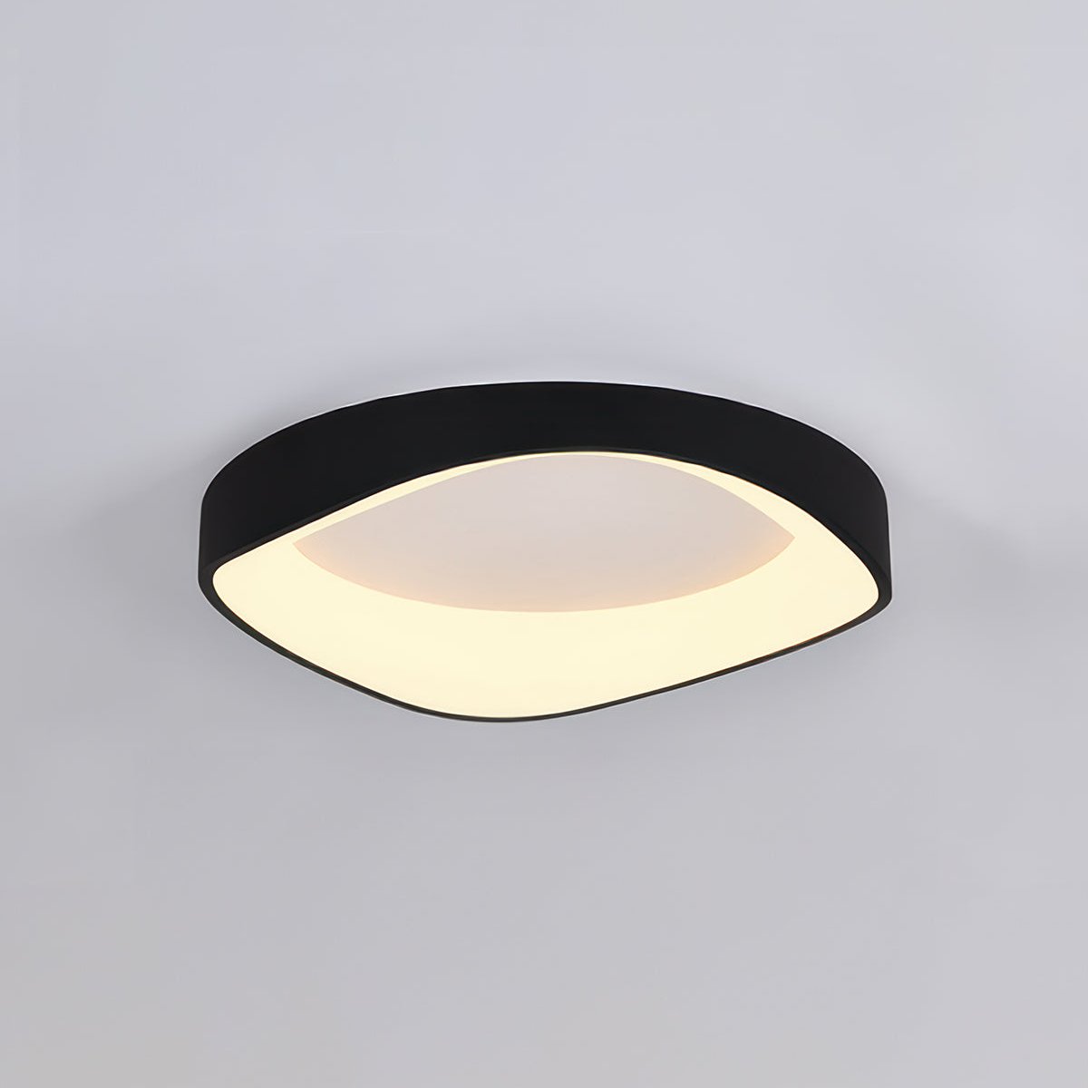 Curved Square Flush Mount Ceiling Lamp