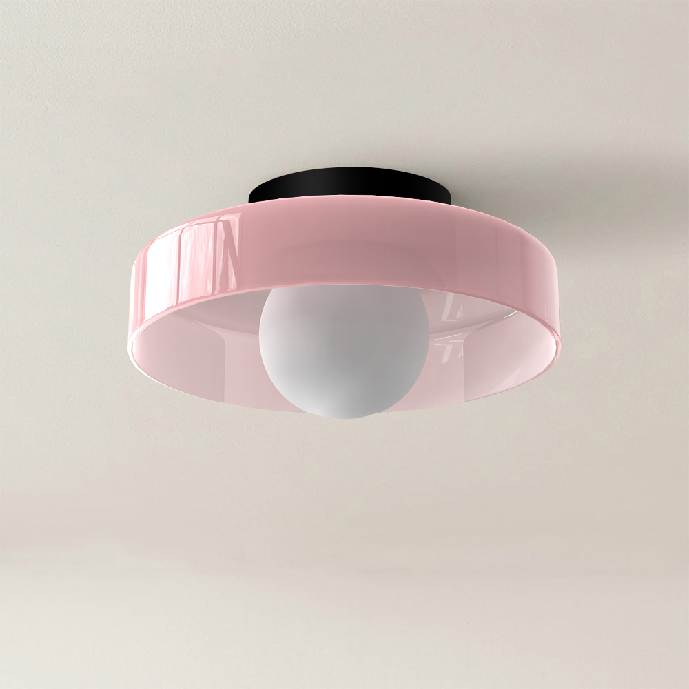 Surface Mounted Flush Mount Ceiling Light Glass Shade