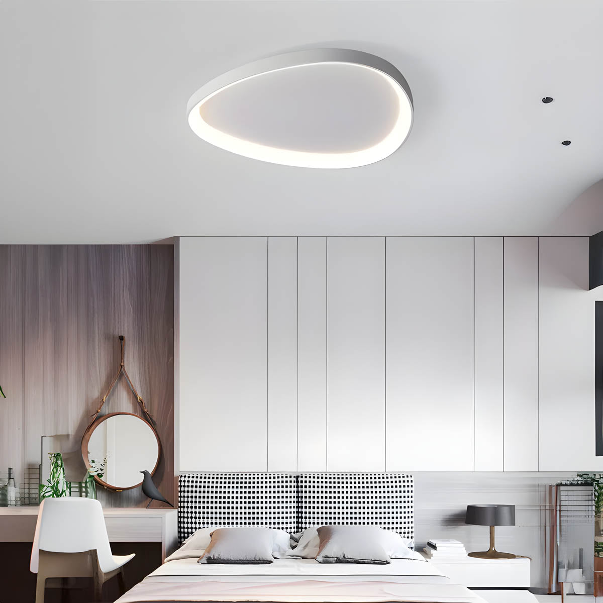 Slim Disc Flush Mount Ceiling Lamp