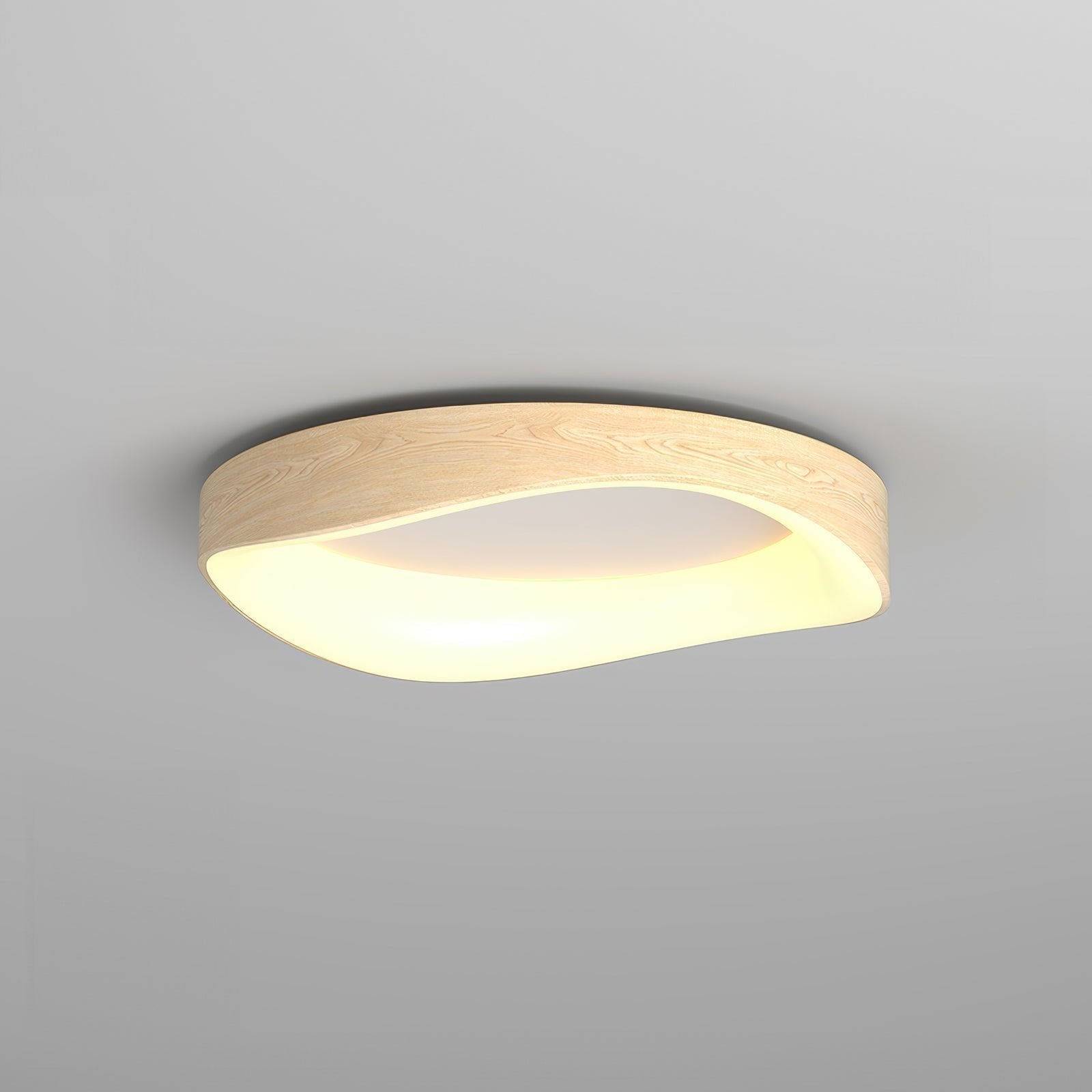 Curved Square Flush Mount Ceiling Lamp