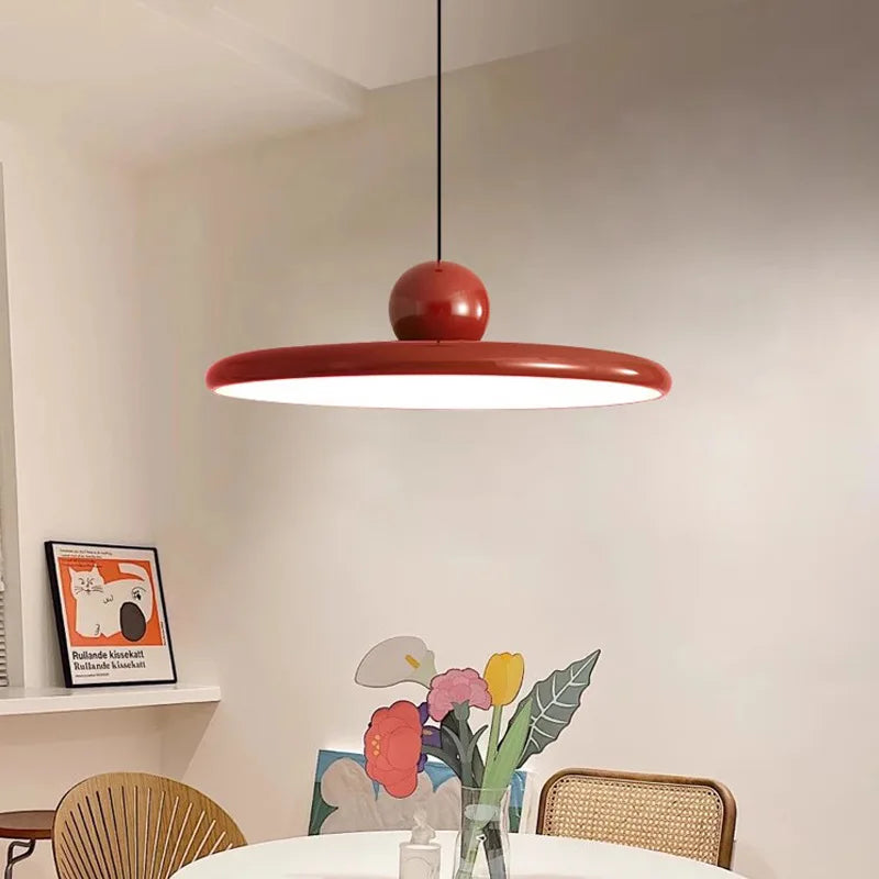 Rounded Disc Pendant Ceiling Lamp