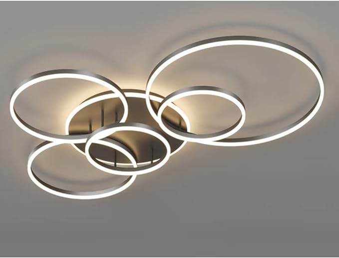 Interlocking Multi Ring Flush Mount Ceiling Lamp
