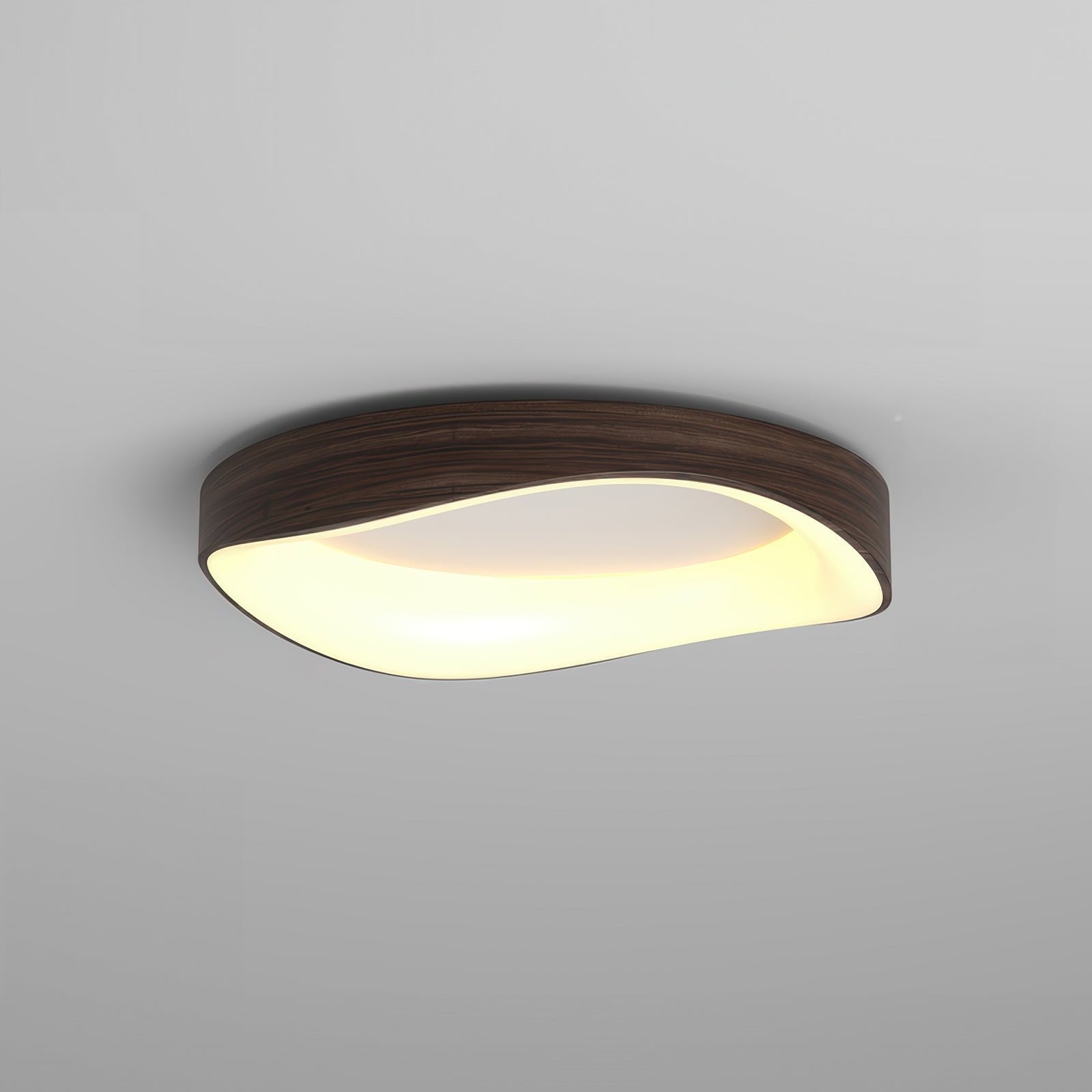 Curved Square Flush Mount Ceiling Lamp