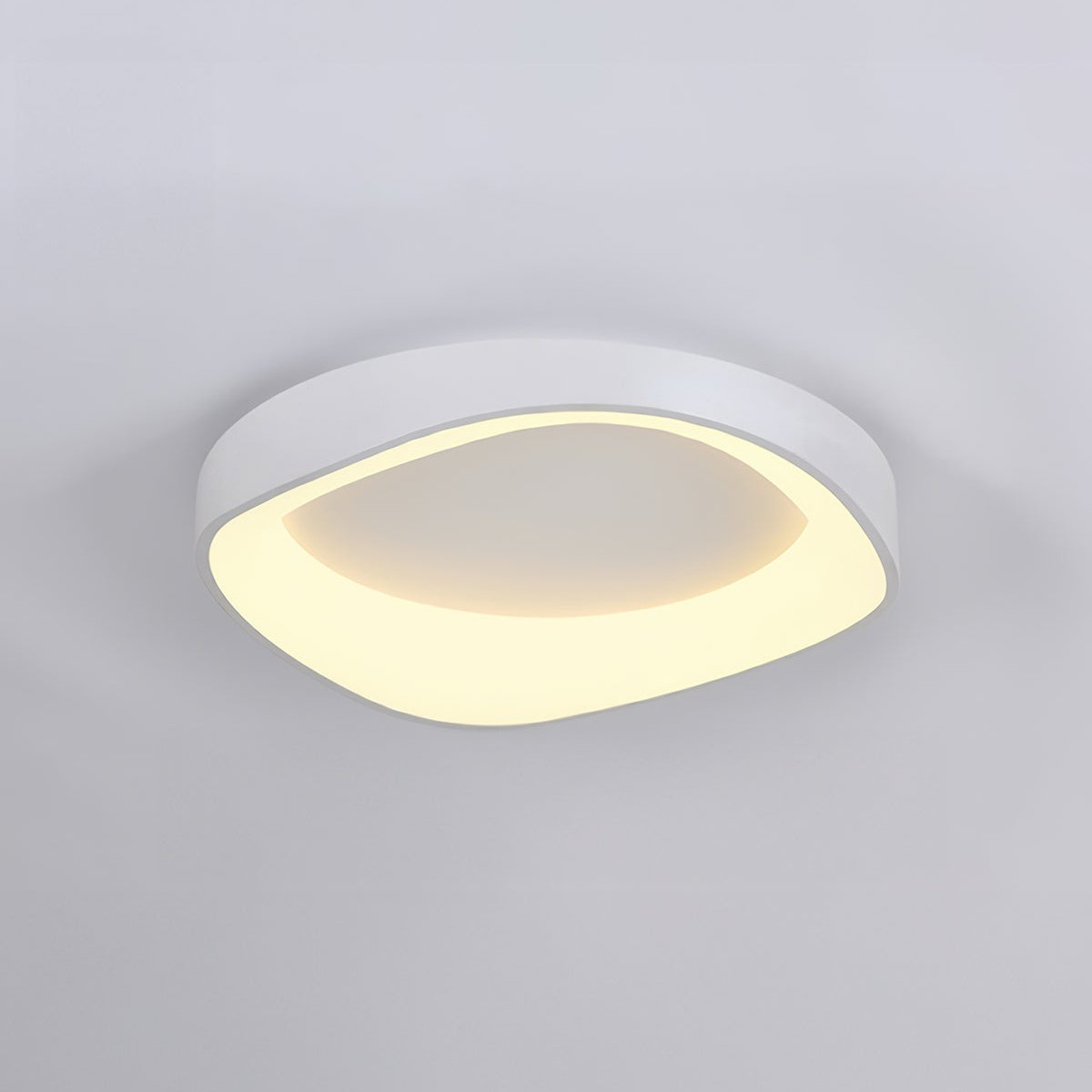 Curved Square Flush Mount Ceiling Lamp