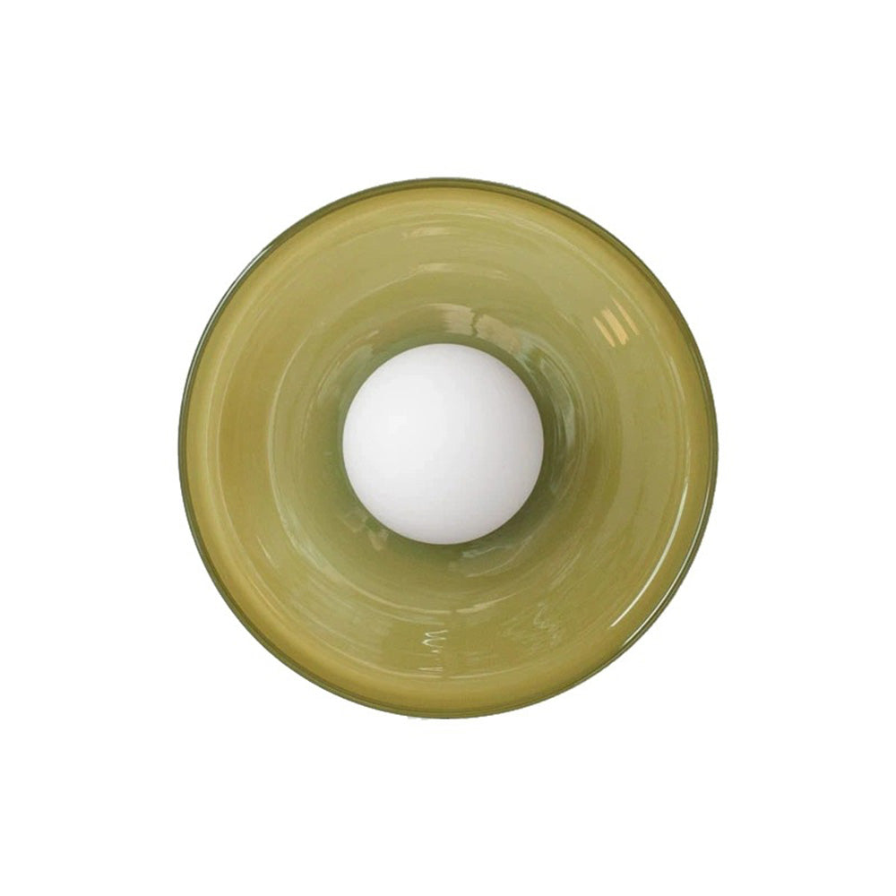 Surface Mounted Flush Mount Ceiling Light Glass Shade