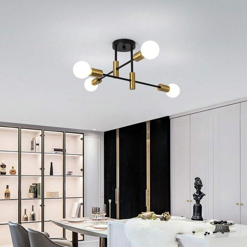 Multi Arm Flush Mount Ceiling Light