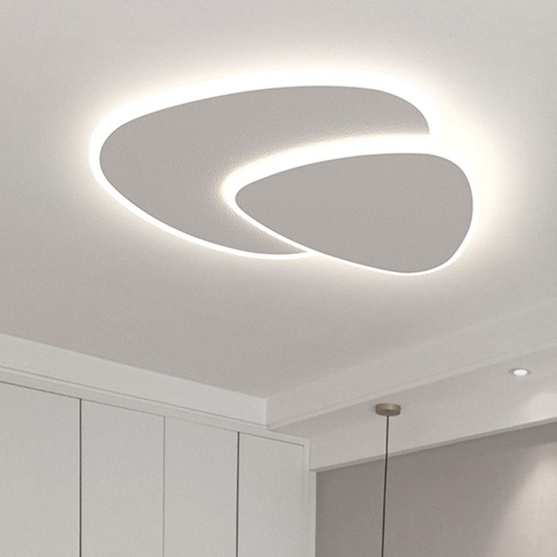 Overlapping Asymmetric Flush Mount Ceiling Lamp