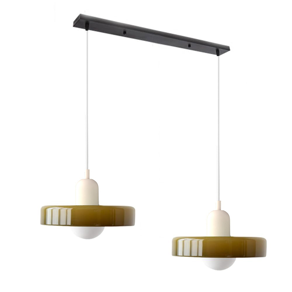 Twin Plate Shade Pendant Ceiling Lamp