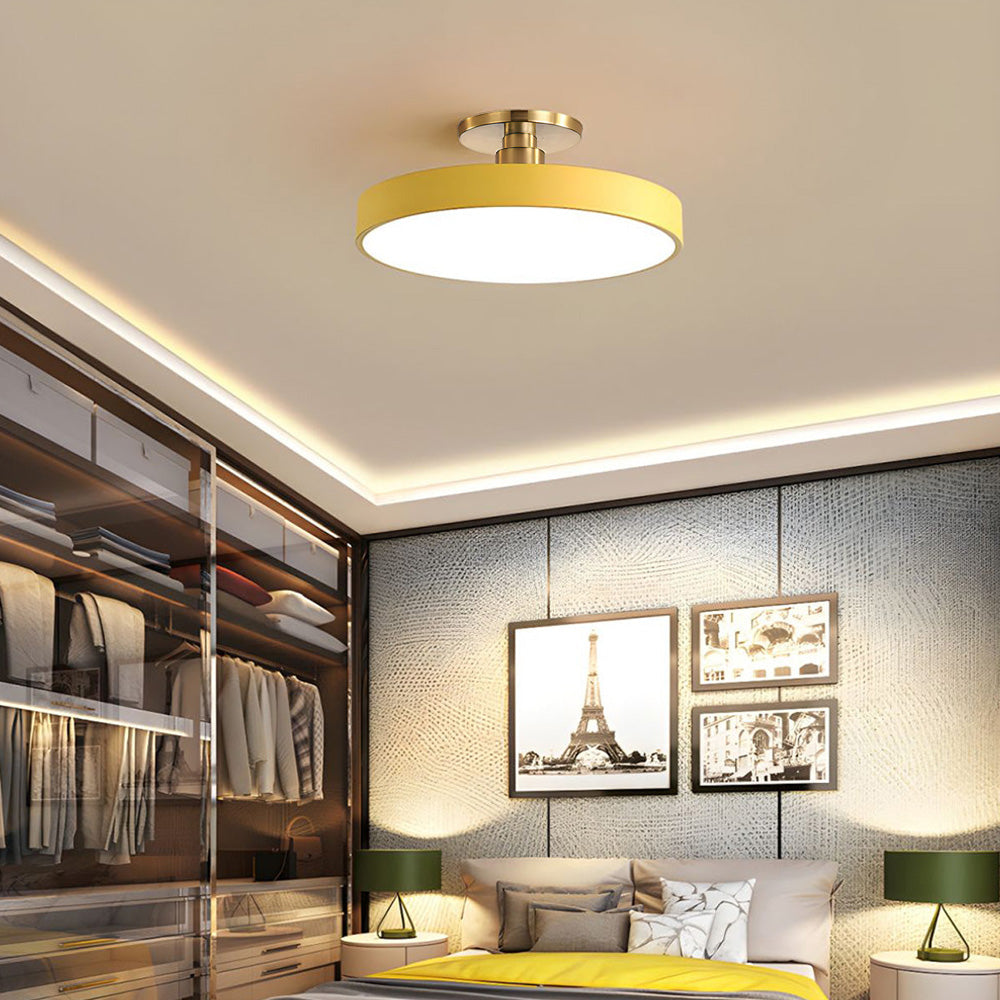 Semi Flush Ceiling Light Dimmable Lighting