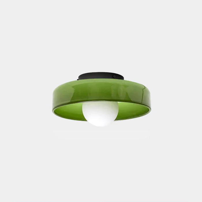 Surface Mounted Flush Mount Ceiling Light Glass Shade