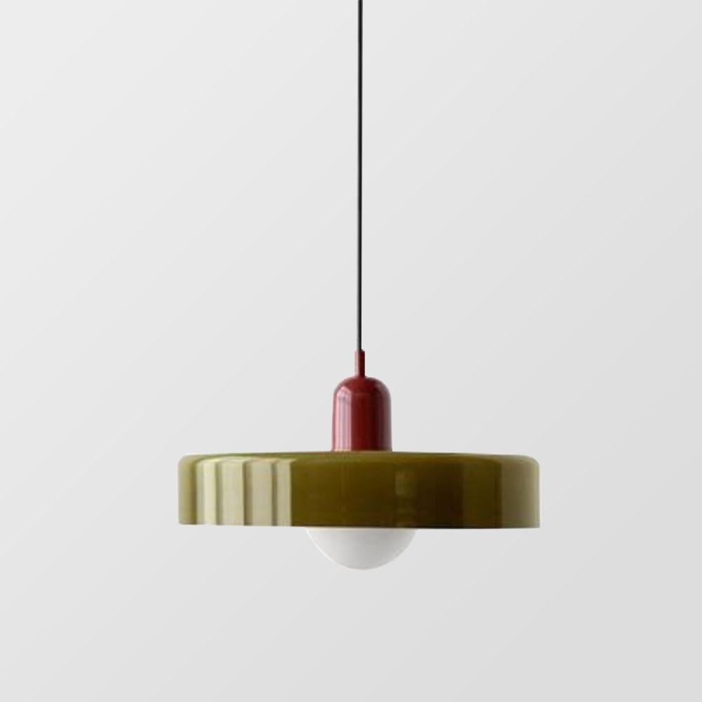 Linear Pendant Ceiling Light Glass Shade