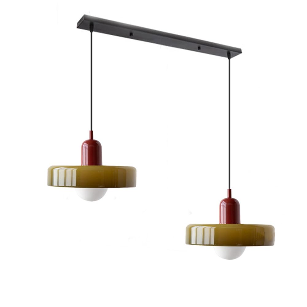 Twin Plate Shade Pendant Ceiling Lamp