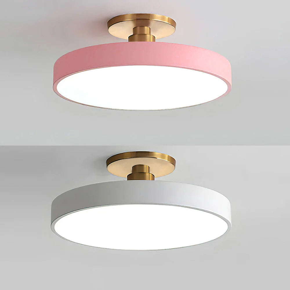 Semi Flush Ceiling Light Dimmable Lighting
