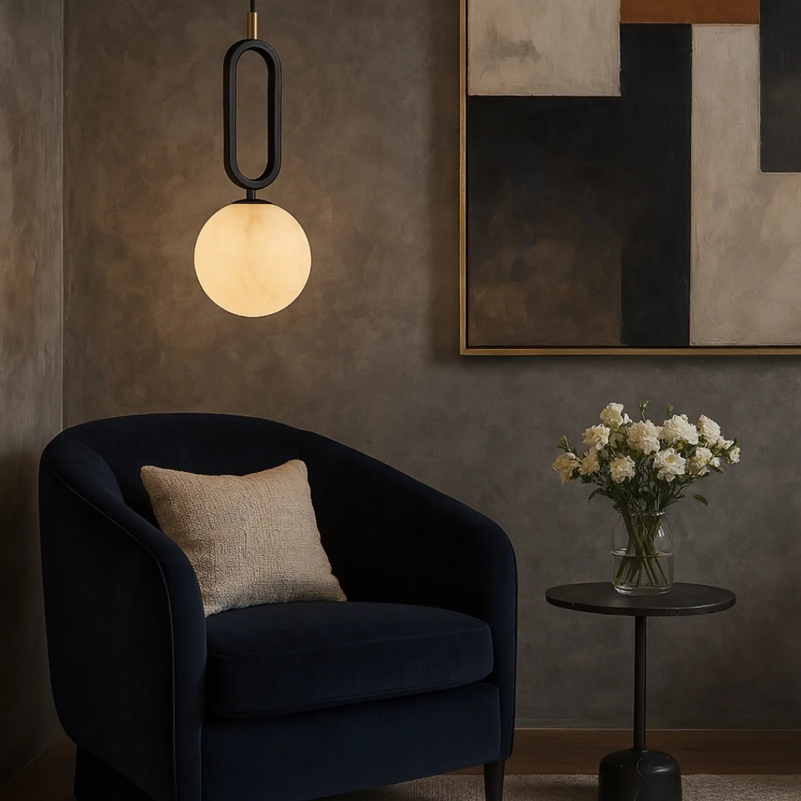 Adjustable Mounted Round Pendant Ceiling Light