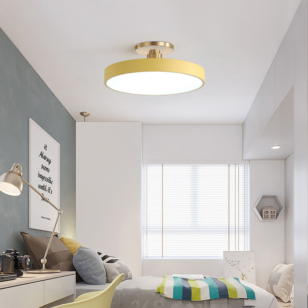 Semi Flush Ceiling Light Dimmable Lighting